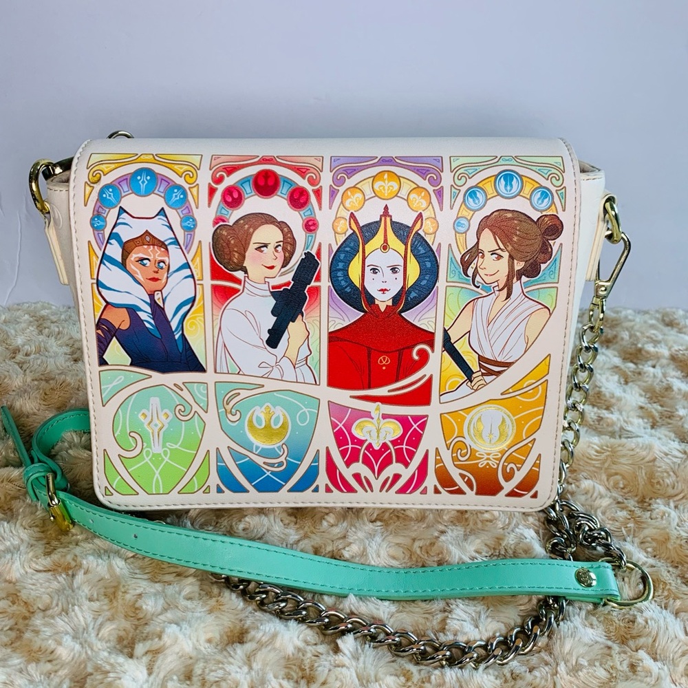 LOUNGEFLY Star Wars Women Of The Rebellion Crossbody Bag